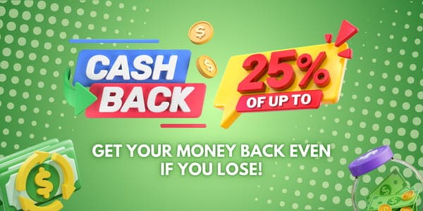 Promotional banner for daily missions and rebate events